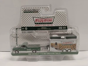 Greenlight Krispy Kreme Hitch & Tow 1968 Chevrolet C10 & Concession Tailer - Picture 1 of 11