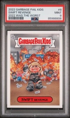 2022 Topps Garbage Pail Kid GPK /1791 Was Worst #8 Taylor Swift Revenge SP PSA 9 - Image 1 of 4