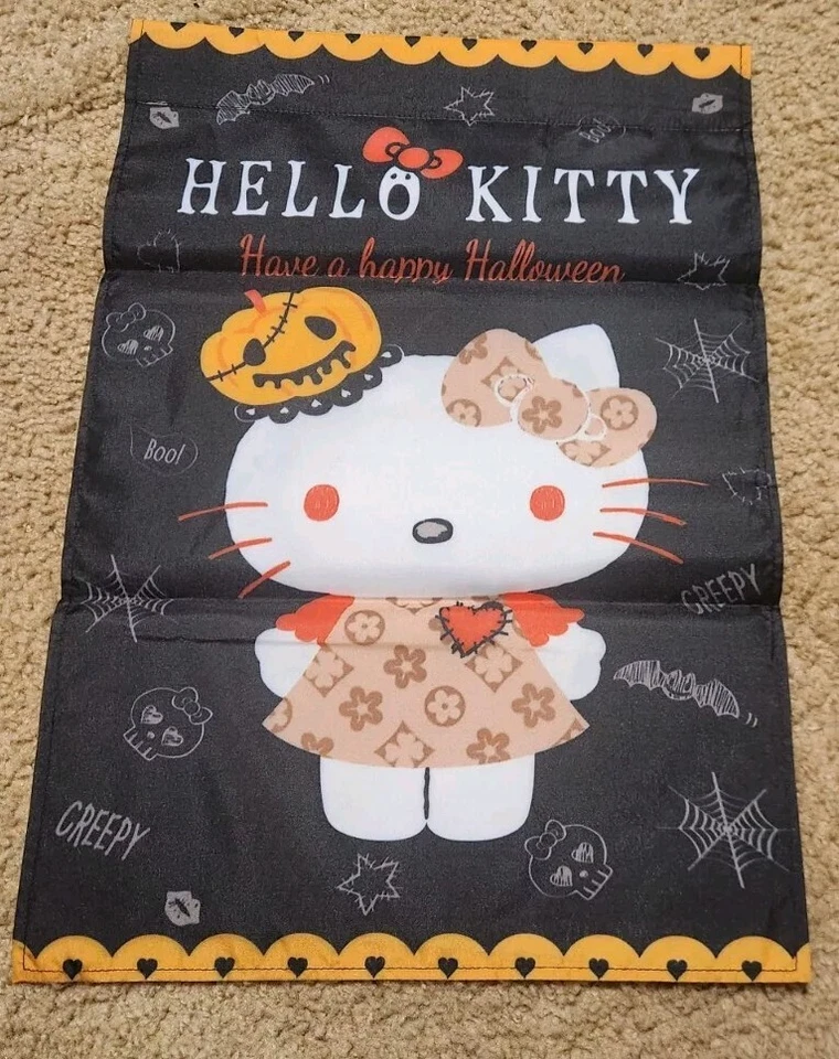 Hello Kitty Halloween Jardín Bandera 12x18 Have A Happy Halloween  Foto 1 de 1