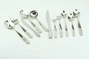 Ginkgo Pineapple 18/10  Stainless Flatware Your Choice  - Picture 1 of 15