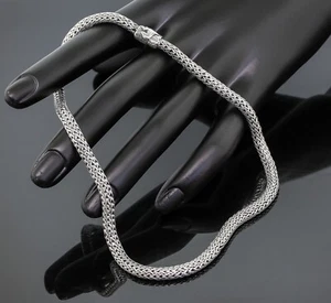 John Hardy 5mm Wheat Chain Horse Motif Necklace 13.5" 925 Sterling Silver - Picture 1 of 5