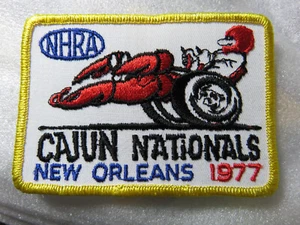 NHRA Cajun Nationals Patch New Orleans 1977 Racing Event Vintage Patch - Picture 1 of 2