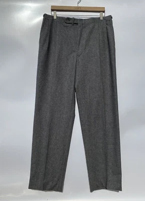 Pantalones de vestir pesados Christian Dior Le Connaisseur gris pura lana virgen 34 Foto 1 de 4