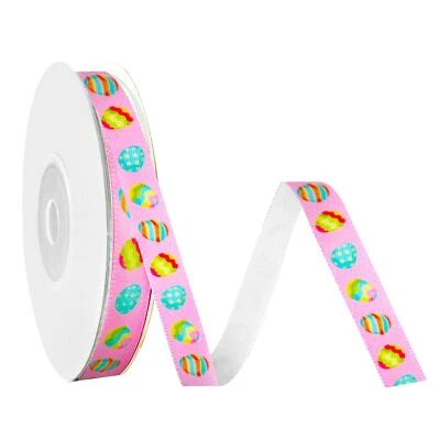 Easter Grosgrain RibbonEaster Ribbon Thin 3/8 Inch Bulk Ribbon for Gift Wrapp... - Image 1 of 4
