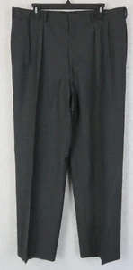 Herren Vintage Polo Ralph Lauren Wolle dunkelgrau plattiert Anzughose Hose 38x31 - Bild 1 von 9