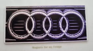 AUDI CAR LOGO BADGE FRIDGE MAGNET - M310 CCF - Foto 1 di 1