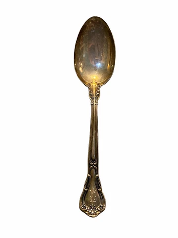 Vintage Chantilly Gorham 1950  Teaspoon 5 3/4" Sterling Silver Monogram Cover