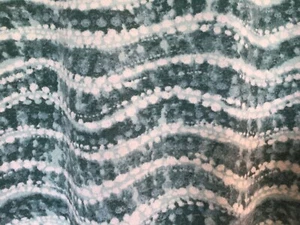 BNWOT Greens/White Striped V Neck Cap Sleeve Button Cardigan/Top Size 18-20 Isle - Picture 1 of 7