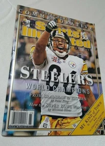 Sports Illustrated Super Bowl XL Conmemorativo MVP Hines Ward Pitts Acero Usado - Imagen 1 de 12