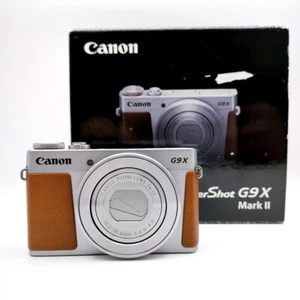 Canon Powershot G9X Mark II Digitalkamera 20.1MP 3x Zoom Silber mit Box - Bild 1 von 15