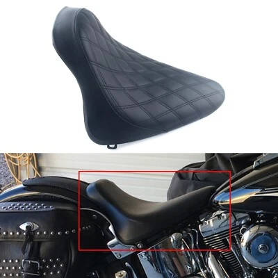 Driver Rider Solo Seat For Harley Heritage Softail FLST 00-07 Fatboy FLSTF 00-06 Foto 1 de 4