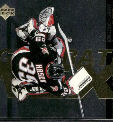1996-97 Upper Deck #X28 Dominik Hasek / Roman Turek GenerationNext Hockey Card - Image 1 of 2