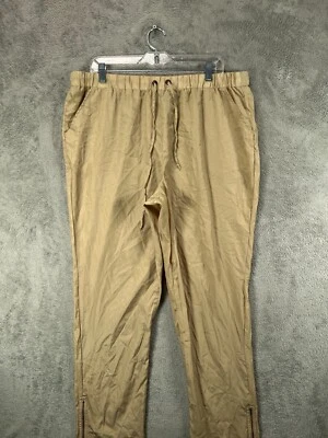 Pantalones sedosos MOSSIMO para mujer XL bronceados tirar con cordón ligeros cónicos 38X31 Foto 1 de 4