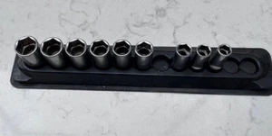 Snap-On 3/8" Dr. 6-Point Metric Semi-Deep Socket Set INCOMPLETE SET 212FSMSY - Picture 1 of 3