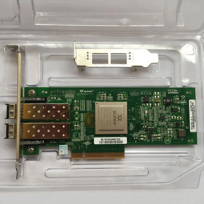 HP AJ764A QLE2562-HP 489191-001 8GB DUAL PORT PCI-e FC HOST BUS HBA 584777-001 - Image 1 of 4
