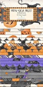 WILMINGTON"MEOW-GICAL NIGHT"842-123-842" STRIPS  FREE PATTERN WITH PURCHASE - Picture 1 of 2