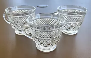 Anchor Hocking Wexford Punch, Kaffee, Teetasse Gläser 3" hoch, 3er Set Tassen - Bild 1 von 12