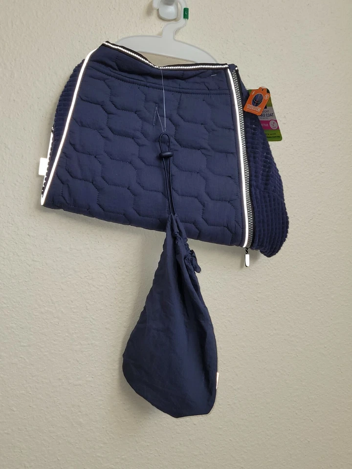 Top Paw Reflective Lightweight Packable Coat Blue Size 2x