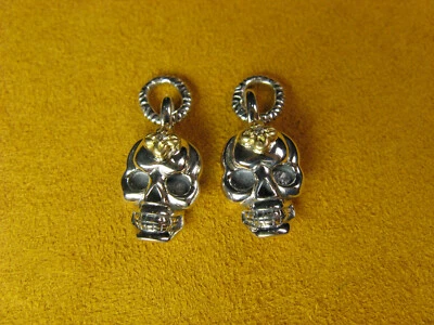 PENDIENTES CALAVERA BARBARA BIXBY DIJES PIEDRAS PRECIOSAS DIAMANTE FLOR Tallado Regalo Foto 1 de 3