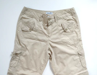Pantalones cargo CARRIBEAN JOE para damas talla 10 caqui tostado pierna recta algodón nailon Foto 1 de 4