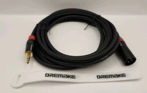 Male XLR to 3.5mm Audio Stereo Cable 10FT Unbalanced 3.5mm to 3-Pin XLR Cable - Picture 1 of 4