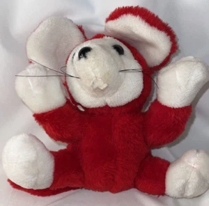 De Colección Rojo Blanco Navidad Ratón Peluche Madison Marketing Peluche Juguete Vacaciones - Imagen 1 de 7