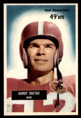 1955 Bowman Football #66 Gordon Soltau EX/MT *f1 - Image 1 of 2