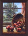 RED DELICIOUS by DOUG KNUTSON 22x28 FRAMED ART PICTURE Apples Basket Kitchen