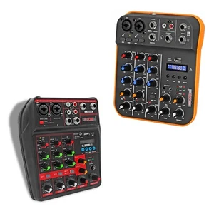 5Core Audio Mixer 4 Channel Mini Bluetooth Sound Mixing Console Board w Effect - Picture 1 of 25