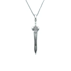 USA Verkäufer 3D Schwert geformter Anhänger Halskette Schmuck Spaß Silber - Bild 1 von 23