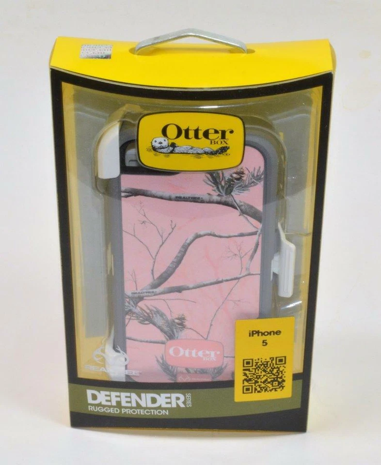 NIB Autentico Otterbox Defender Camo Rosa Realtree Per IPhone 5 - Immagine 1 di 1