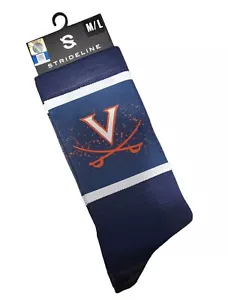 Virginia Cavaliers Socks Premium Strideline Crew University NCAA Athletic Wear - Picture 1 of 3