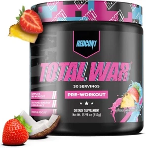 REDCON 1 TOTAL WAR - PRE WORKOUT HIGH STIM CHEAP C4 .LIMITED STOCK - Picture 1 of 13
