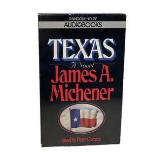 Texas (1985, Audiobook Cassettes ) Random House VG+ Novel by James A. Michener - Picture 1 of 9