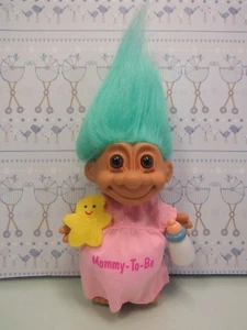 MAMÁ EMBARAZADA - 5" Russ Troll - NUEVO EN BOLSA ORIGINAL - Cabello color aguamarina - Imagen 1 de 7
