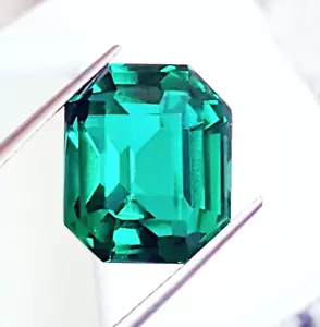 Green Topaz Radiant Cut 14.85 Ct Certified Loose Gemstone With Free Gift - Picture 1 of 11