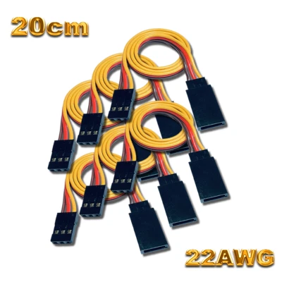 20cm 22AWG Servokabel Servo Kabel Verlängerung JR Graupner Futaba Robbe 1 2 5 10 - Bild 1 von 4