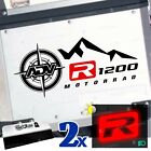 2Pz Stickers Black Red Compatible With Motorcycle Bmw R 1200 Gs Adventure