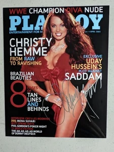 Christy Hemme Signed 8x10 Photo Playboy Cover Professional Wrestler Model G - Picture 1 of 2