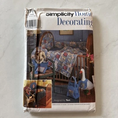 Simplicity Home Decorating 7766 Nursery Accessories | UNCUT  | VTG 1997 - Image 1 of 4