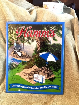 РЕДКАЯ 1989 Hamm's знак/зеркало - Изображение 1 из 4