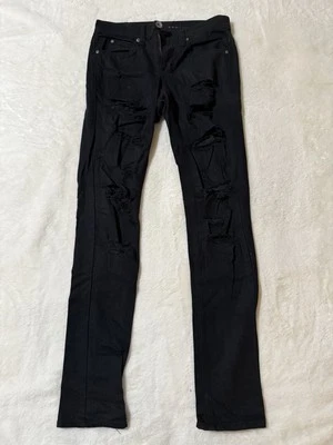 Pantalones de mezclilla Rogue negros desgastados de Zumiez Foto 1 de 4