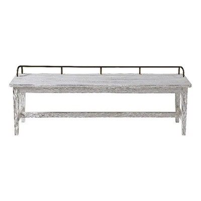 Pendleton Ivory Finished Wood Dining Bench - Image 1 of 4
