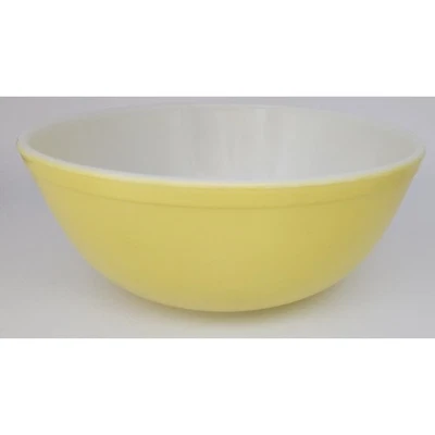 Vintage Pyrex Yellow Mixing Bowl 404 Primary Color Bowl Kitchenware VGC - Image 1 of 4