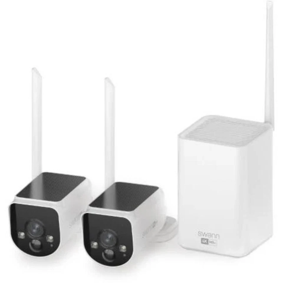 Sistema de seguridad solar inalámbrico Swann 6145818 MaxRanger4K - Paquete de 2 Foto 1 de 4