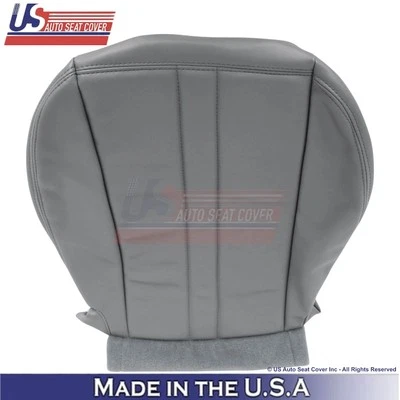 1996-2025 Fits GMC Savana Driver Bottom Leatherette Seat Cover Medium Pewter - Image 1 of 4