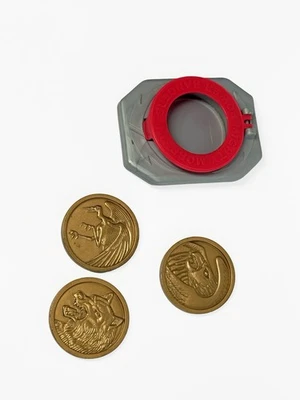 Hebilla de cinturón Power Rangers Morpher de colección y las 3 monedas McDonald's juguete de los 90 Foto 1 de 3