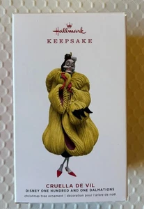 2019 Hallmark Disney Cruella De Vil Limited Edition Villains Ornament New - Picture 1 of 2