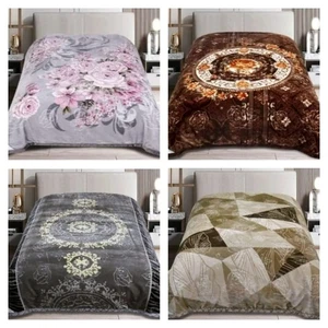 King Size 2-lagige Nerzdecke schwer dick warm weich Bettdecke Winterüberwurf - Bild 1 von 14