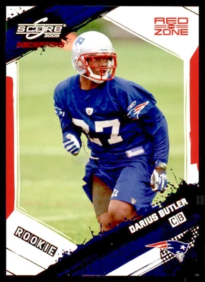2009 Score Inscriptions Red Zone Rookie Darius Butler #30 Of 30 Made (RC) - Image 1 of 2